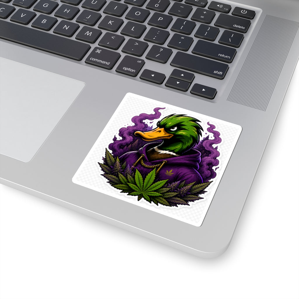 Mallard Grove Premium Cannabis Apparel Purple Smoke Sticker