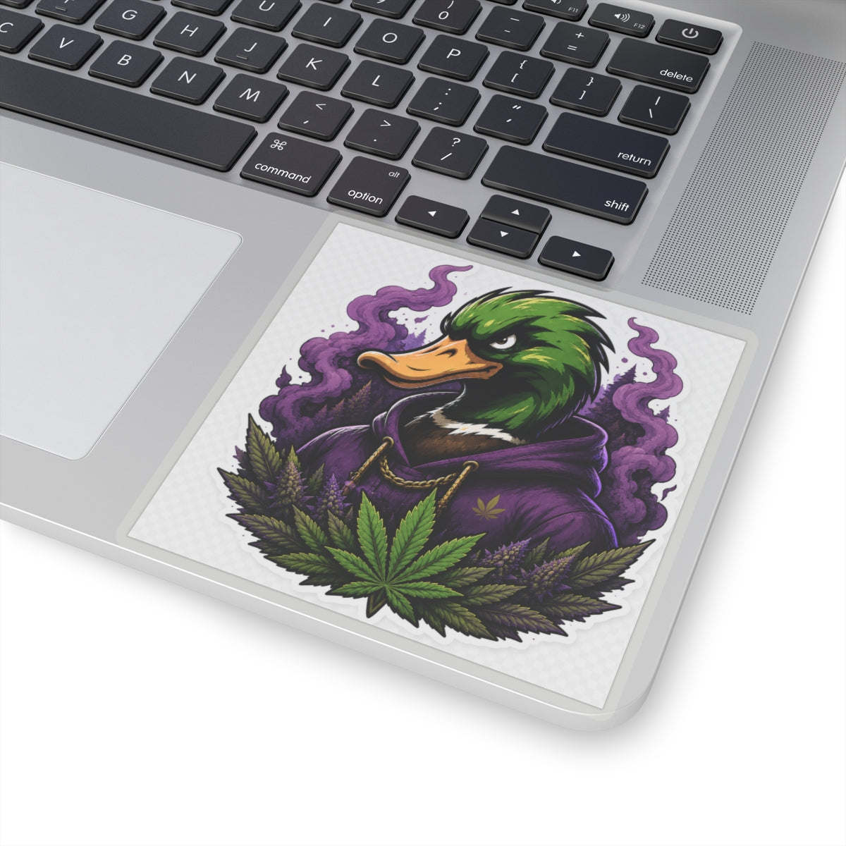 Mallard Grove Premium Cannabis Apparel Purple Smoke Sticker
