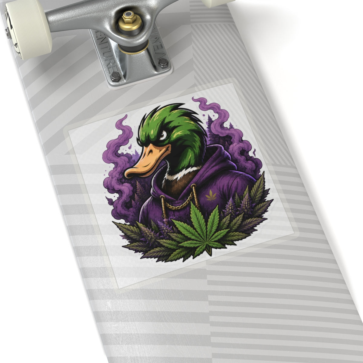 Mallard Grove Premium Cannabis Apparel Purple Smoke Sticker