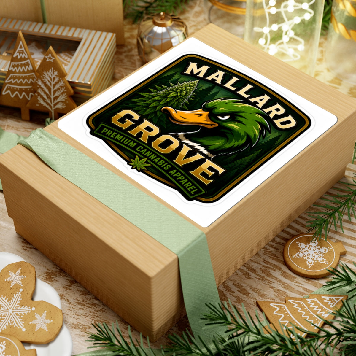 Mallard Grove Premium Cannabis Apparel Trees Sticker