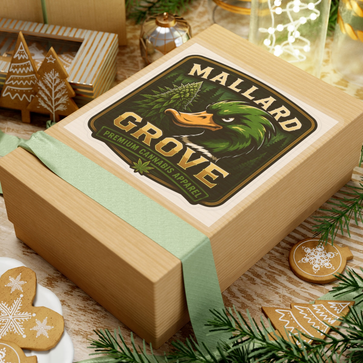 Mallard Grove Premium Cannabis Apparel Trees Sticker