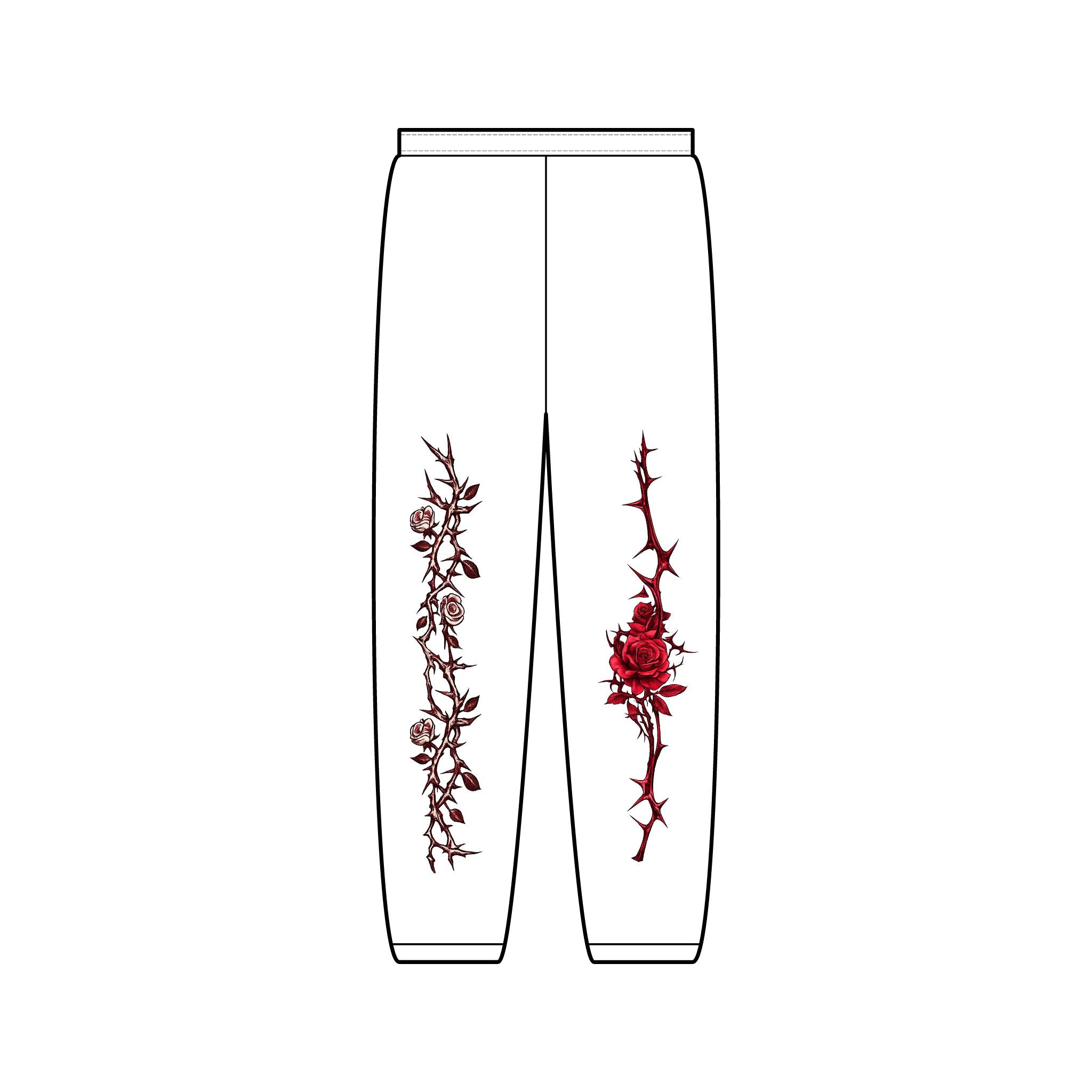 Mallard Grove Premium Cannabis Apparel Rose Vine Sweatpants