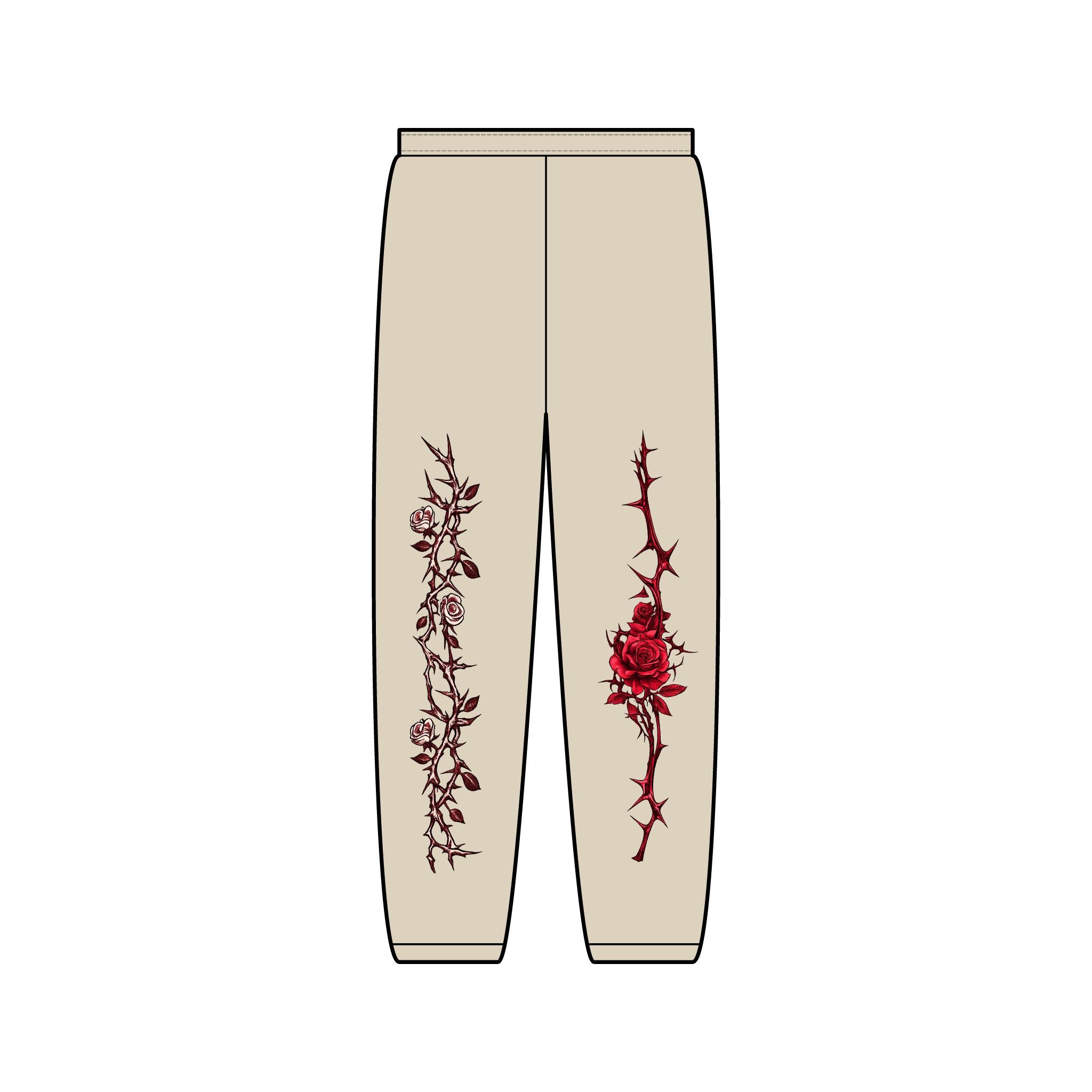 Mallard Grove Premium Cannabis Apparel Rose Vine Sweatpants