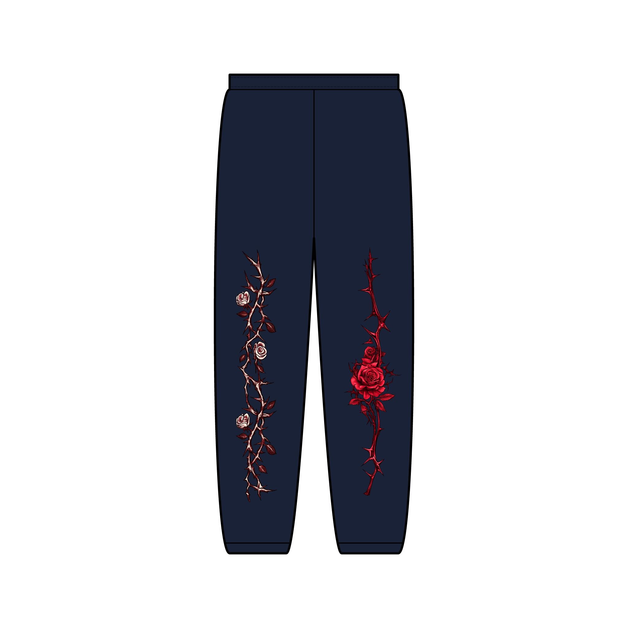 Mallard Grove Premium Cannabis Apparel Rose Vine Sweatpants