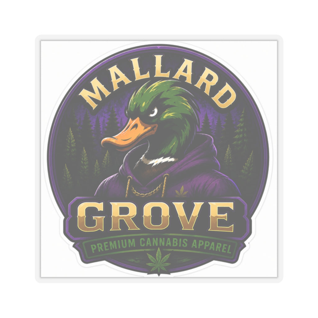 Mallard Grove Premium Cannabis Apparel Hoodie Sticker