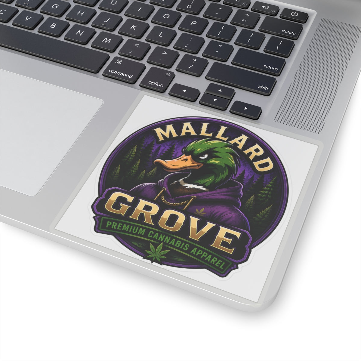 Mallard Grove Premium Cannabis Apparel Hoodie Sticker
