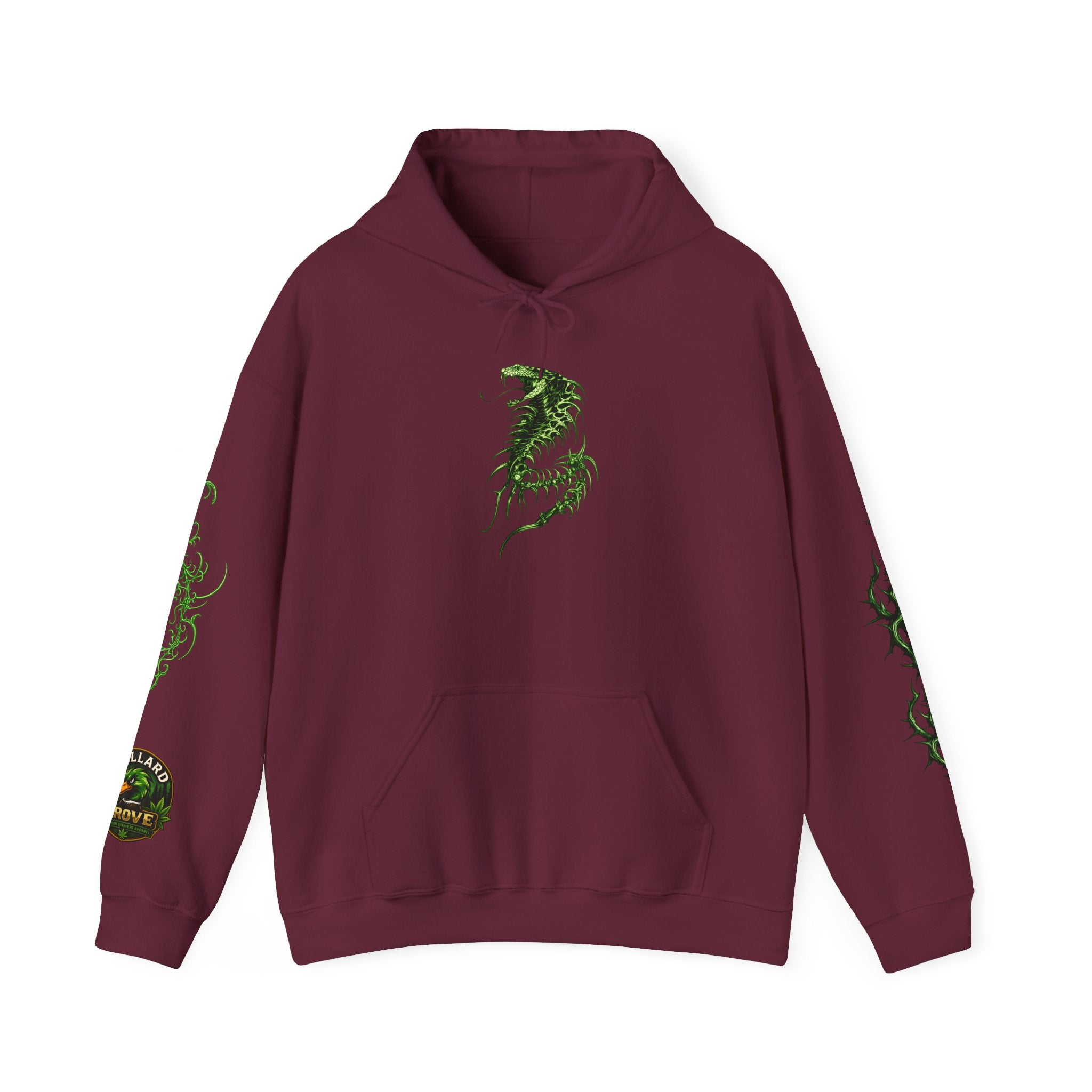 Mallard Grove Premium Cannabis Apparel Spinal Snake Hoodie