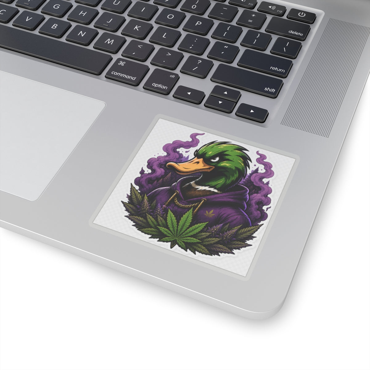 Mallard Grove Premium Cannabis Apparel Purple Smoke Sticker