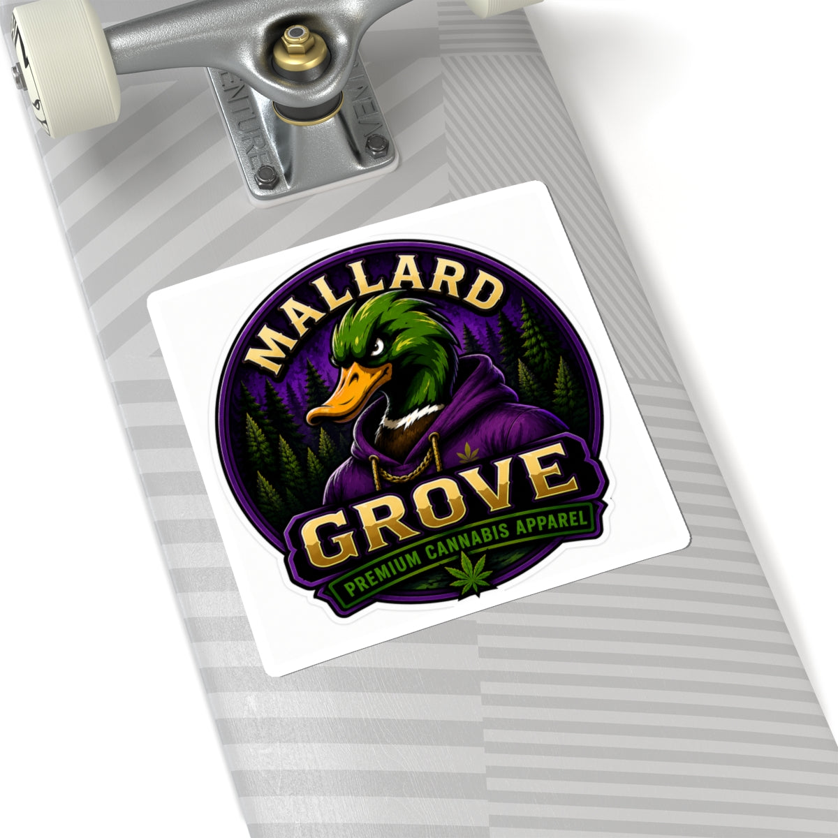 Mallard Grove Premium Cannabis Apparel Hoodie Sticker
