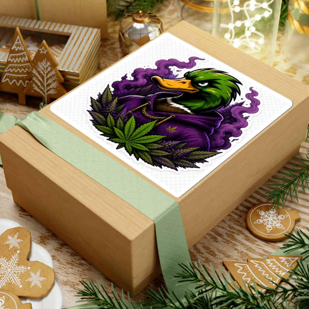 Mallard Grove Premium Cannabis Apparel Purple Smoke Sticker